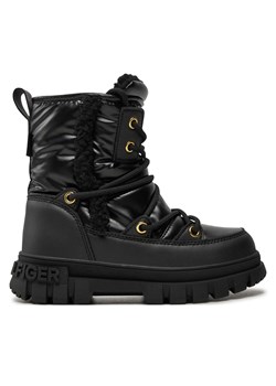 Śniegowce Tommy Hilfiger Fur Boot T3A5-33610-1695 M Czarny ze sklepu eobuwie.pl w kategorii Buty zimowe dziecięce - zdjęcie 177383159