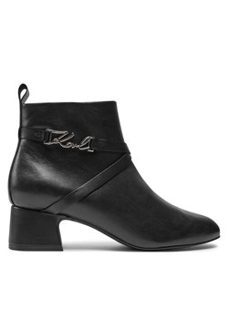 Botki KARL LAGERFELD KL30354 Czarny ze sklepu eobuwie.pl w kategorii Botki - zdjęcie 177384047