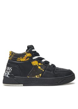 Sneakersy Versace Jeans Couture 77YA3SJ7 Czarny ze sklepu eobuwie.pl w kategorii Buty sportowe męskie - zdjęcie 177385036