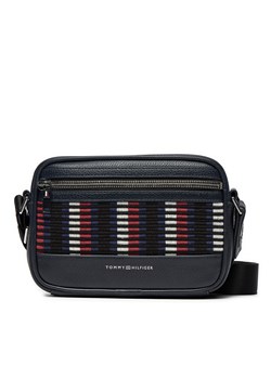 Saszetka Tommy Hilfiger Th Corp Leather Camera AM0AM12722 Granatowy ze sklepu eobuwie.pl w kategorii Saszetki - zdjęcie 177385638