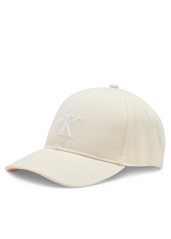 Czapka z daszkiem Calvin Klein Jeans Monogram Embro Cap K60K612324 Écru ze sklepu eobuwie.pl w kategorii Czapki z daszkiem damskie - zdjęcie 177385698