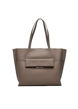 Torebka Calvin Klein Linear K60K612556 Beżowy ze sklepu eobuwie.pl w kategorii Torby Shopper bag - zdjęcie 177387949