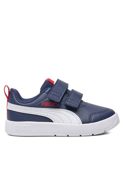 Sneakersy Puma Courtflex V3 V PS 397642 03 Granatowy ze sklepu eobuwie.pl w kategorii Buty sportowe dziecięce - zdjęcie 177388506