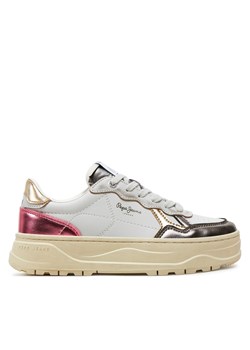 Sneakersy Pepe Jeans Kore Moon W PLS00022 Biały ze sklepu eobuwie.pl w kategorii Buty sportowe damskie - zdjęcie 177388588