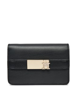 Duży Portfel Damski Tommy Hilfiger Th Heritage Slim Med Wallet AW0AW16916 Czarny ze sklepu eobuwie.pl w kategorii Portfele damskie - zdjęcie 177388678