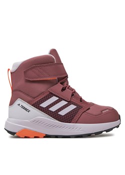 Trekkingi adidas Terrex Trailmaker High COLD.RDY K ID0924 Brązowy ze sklepu eobuwie.pl w kategorii Buty trekkingowe dziecięce - zdjęcie 177389207