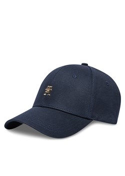 Czapka z daszkiem Tommy Hilfiger Essential Chic Cap AW0AW15772 Granatowy ze sklepu eobuwie.pl w kategorii Czapki z daszkiem damskie - zdjęcie 177390118