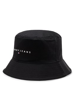 Kapelusz Tommy Jeans Tjm Linear Logo Bucket Hat AM0AM12895 Czarny ze sklepu eobuwie.pl w kategorii Kapelusze męskie - zdjęcie 177390335