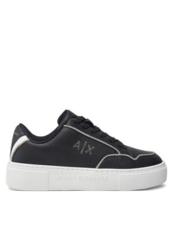 Sneakersy Armani Exchange XDX160 XV888 T780 Czarny ze sklepu eobuwie.pl w kategorii Buty sportowe damskie - zdjęcie 177390708