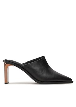 Klapki Calvin Klein Heel Mule Pump 70 LT HW0HW02091 Czarny ze sklepu eobuwie.pl w kategorii Klapki damskie - zdjęcie 177391678