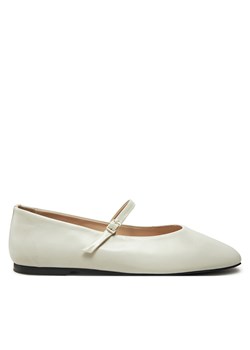Baleriny Calvin Klein Mary Jane Ballerina - Lth HW0HW02307 Écru ze sklepu eobuwie.pl w kategorii Balerinki - zdjęcie 177393057