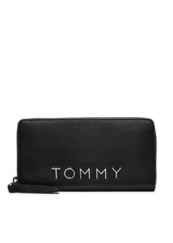 Duży Portfel Damski Tommy Jeans AW0AW16485 Czarny ze sklepu eobuwie.pl w kategorii Portfele damskie - zdjęcie 177393115