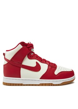 Sneakersy Nike W Dunk High DD1869 Czerwony ze sklepu eobuwie.pl w kategorii Buty sportowe damskie - zdjęcie 177393615