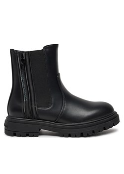 Botki Calvin Klein Jeans Chelsea Boot V3A5-81019-1355 S Czarny ze sklepu eobuwie.pl w kategorii Buty zimowe dziecięce - zdjęcie 177393957