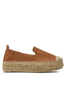 Espadryle Wrangler Jolene Women Low 20241050 Brązowy ze sklepu eobuwie.pl w kategorii Espadryle damskie - zdjęcie 177394426