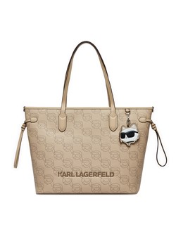 Torebka KARL LAGERFELD A1W30389 Beżowy ze sklepu eobuwie.pl w kategorii Torby Shopper bag - zdjęcie 177396049