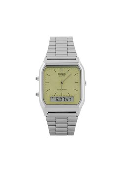 Zegarek Casio Vintage AQ-230A-9AMQYES Srebrny ze sklepu eobuwie.pl w kategorii Zegarki - zdjęcie 177396117