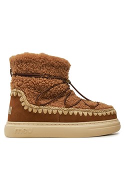 Śniegowce Mou Eskimo Sneaker Bold Scoub Lace FW411012A Brązowy ze sklepu eobuwie.pl w kategorii Śniegowce damskie - zdjęcie 177396975