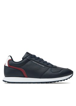 Sneakersy Tommy Hilfiger New Runner Eva Mix Lth Flag FM0FM05453 Granatowy ze sklepu eobuwie.pl w kategorii Buty sportowe męskie - zdjęcie 177397008