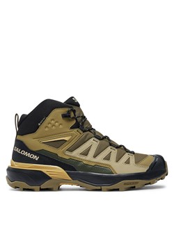 Trekkingi Salomon X Ultra 360 Mid Gore-Tex L47447700 Zielony ze sklepu eobuwie.pl w kategorii Buty trekkingowe męskie - zdjęcie 177397049