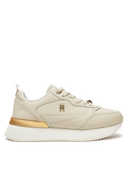 Sneakersy Tommy Hilfiger FW0FW08117 Beżowy ze sklepu eobuwie.pl w kategorii Buty sportowe damskie - zdjęcie 177397105