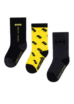 Skarpety Batman ACCCS-AW24-223WBBAT (3-pack) Czarny ze sklepu eobuwie.pl w kategorii Skarpetki dziecięce - zdjęcie 177397329