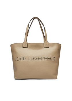 Torebka KARL LAGERFELD 245W3087 Beżowy ze sklepu eobuwie.pl w kategorii Torby Shopper bag - zdjęcie 177397727