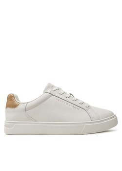 Sneakersy Tommy Hilfiger Essential Court FW0FW08350 Écru ze sklepu eobuwie.pl w kategorii Buty sportowe damskie - zdjęcie 177399256