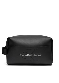 Kosmetyczka Calvin Klein Jeans K60K611483 Czarny ze sklepu eobuwie.pl w kategorii Kosmetyczki - zdjęcie 177399767