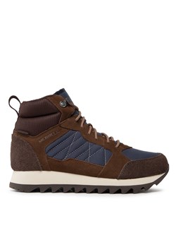 Sneakersy Merrell Alpine Sneaker Mid Plr Wp 2 J004295 Brązowy ze sklepu eobuwie.pl w kategorii Buty zimowe męskie - zdjęcie 177400425