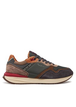 Sneakersy Pepe Jeans Buster Pro M PMS60027 Khaki ze sklepu eobuwie.pl w kategorii Buty sportowe męskie - zdjęcie 177400466