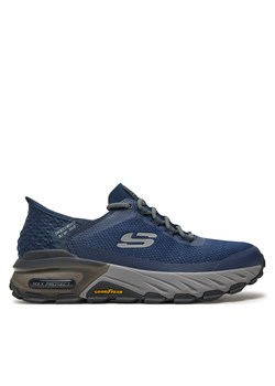 Sneakersy Skechers Slip-ins: Max Protect - Assembly 237309/NVY Granatowy ze sklepu eobuwie.pl w kategorii Buty sportowe męskie - zdjęcie 177401177