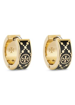 Kolczyki Tory Burch Small T Monogram Hoop Earring 157223 Złoty ze sklepu eobuwie.pl w kategorii Kolczyki - zdjęcie 177403217