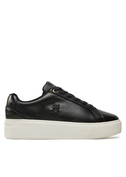 Sneakersy Tommy Hilfiger Th Platform Court Sneaker FW0FW08614 Czarny ze sklepu eobuwie.pl w kategorii Buty sportowe męskie - zdjęcie 177403698