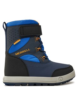 Śniegowce Merrell Snow Storm 3.0 Wtrpf MK267867 Niebieski ze sklepu eobuwie.pl w kategorii Buty zimowe dziecięce - zdjęcie 177404659