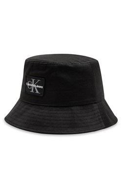 Kapelusz Calvin Klein Jeans Mono Logo Patch Bucket Hat K50K512181 Czarny ze sklepu eobuwie.pl w kategorii Kapelusze męskie - zdjęcie 177405285