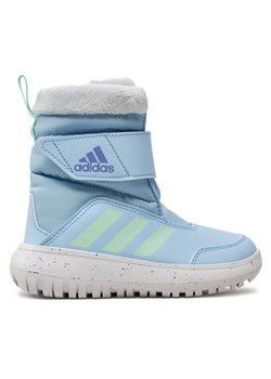 Śniegowce adidas Winterplay IF1717 Błękitny ze sklepu eobuwie.pl w kategorii Buty zimowe dziecięce - zdjęcie 177405979