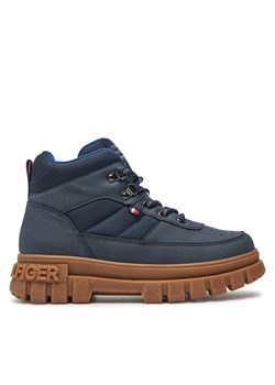 Trzewiki Tommy Hilfiger Lace-Up Bootie T3X5-33707-1492 S Granatowy ze sklepu eobuwie.pl w kategorii Buty zimowe dziecięce - zdjęcie 177406068