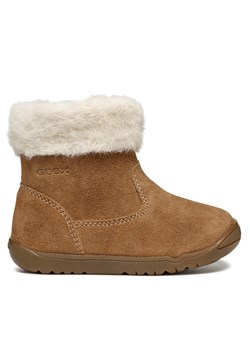 Kozaki Geox B Macchia Girl B464PC 00022 C6627 Brązowy ze sklepu eobuwie.pl w kategorii Buty zimowe dziecięce - zdjęcie 177406088