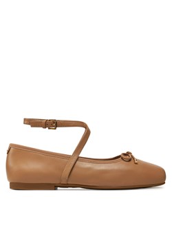 Baleriny Michael Kors Collette Leather Ballet Flat 40T4CTFP1L Brązowy ze sklepu eobuwie.pl w kategorii Balerinki - zdjęcie 177406526