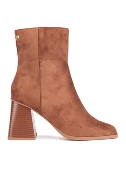 Botki Nine West WFA3361-1 Brązowy ze sklepu eobuwie.pl w kategorii Botki - zdjęcie 177406875