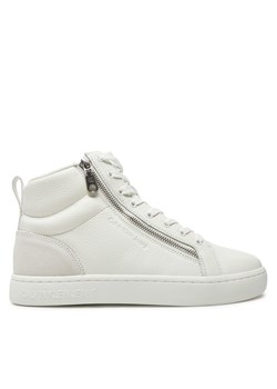 Sneakersy Calvin Klein Jeans Classic Cupsole Zip Mid In YM0YM01156 Biały ze sklepu eobuwie.pl w kategorii Buty sportowe męskie - zdjęcie 177407148
