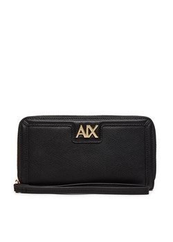 Duży Portfel Damski Armani Exchange 948451 4R731 Czarny ze sklepu eobuwie.pl w kategorii Portfele damskie - zdjęcie 177407836