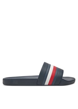 Klapki Tommy Hilfiger Pool Slide FM0FM05233 Granatowy ze sklepu eobuwie.pl w kategorii Klapki męskie - zdjęcie 177408368