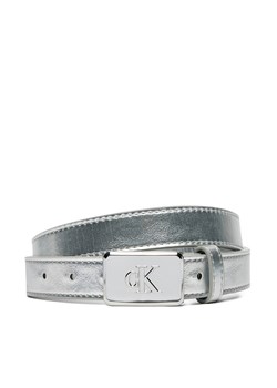 Pasek Dziecięcy Calvin Klein Jeans Metallic Buckle Belt IU0IU00666 Srebrny ze sklepu eobuwie.pl w kategorii Paski damskie - zdjęcie 177408566