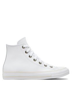 Trampki Converse Chuck Taylor All Star Leather A08583C Biały ze sklepu eobuwie.pl w kategorii Trampki damskie - zdjęcie 177409296