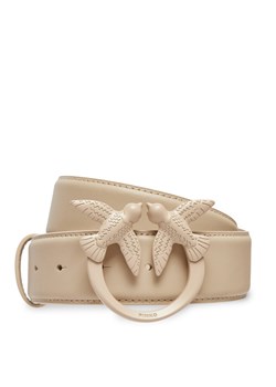 Pasek Damski Pinko Love Berry H4 Belt AI 24-25 PLT01 100120 A1K2 Beżowy ze sklepu eobuwie.pl w kategorii Paski damskie - zdjęcie 177409707