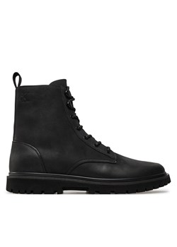 Kozaki Calvin Klein Jeans Eva Boot Mid Laceup Rebellious YM0YM01071 Czarny ze sklepu eobuwie.pl w kategorii Buty zimowe męskie - zdjęcie 177409967