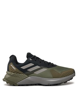 Buty do biegania adidas Terrex Soulstride RAIN.RDY IH3449 Zielony ze sklepu eobuwie.pl w kategorii Buty sportowe męskie - zdjęcie 177410418