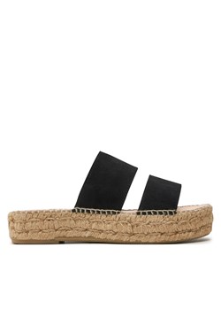 Espadryle Manebi Hamptons Double Sole 2 Bands Sandals K 1.0 JB Czarny ze sklepu eobuwie.pl w kategorii Espadryle damskie - zdjęcie 177410819